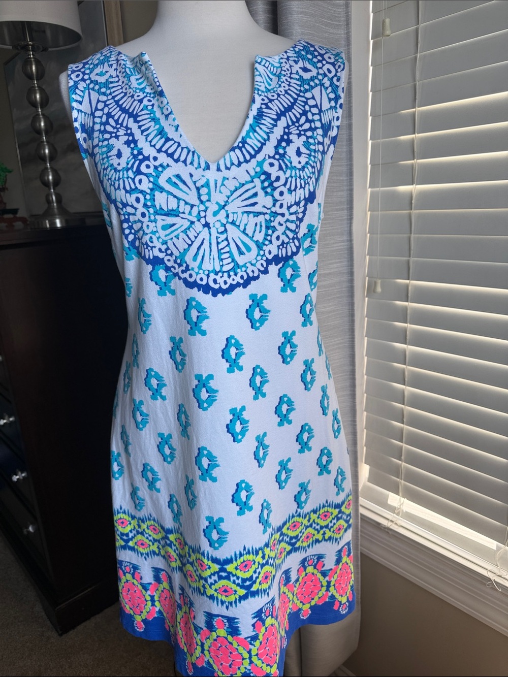 Lilly Pulitzer shirt dress Resort White To the Sea